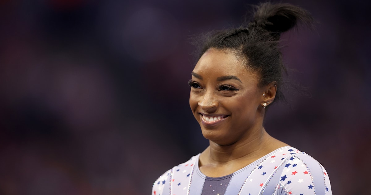 Simone Biles halfway to a third Olympic place at the US Olympic Trials