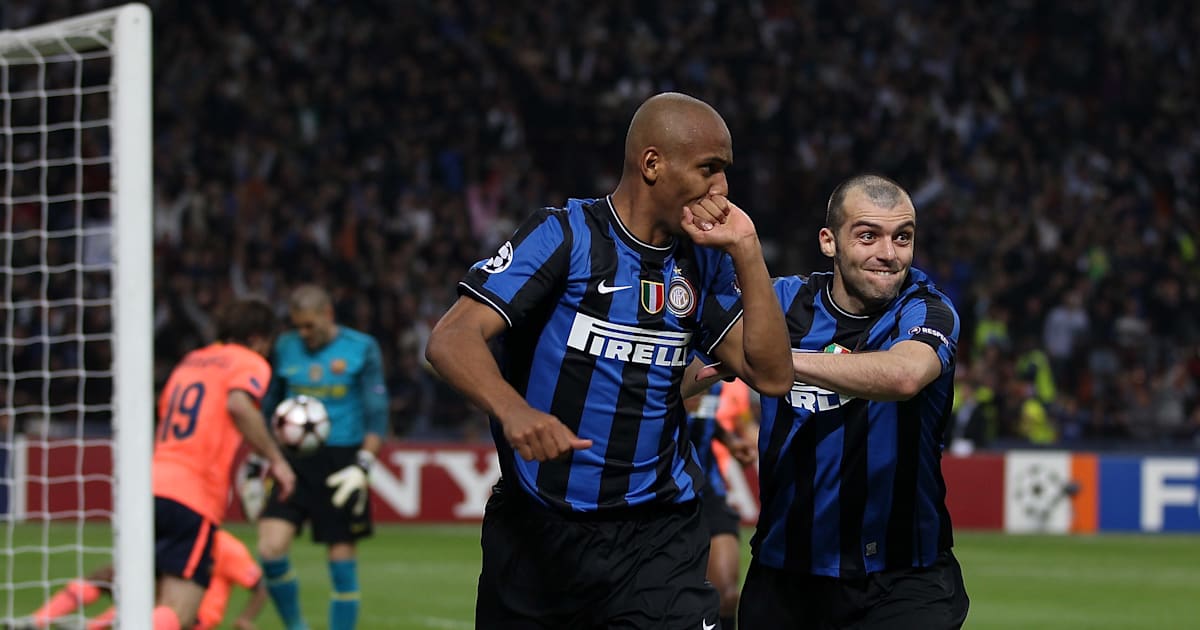 Semifinal entre Inter de Milão e Barcelona pela UEFA Champions League ...