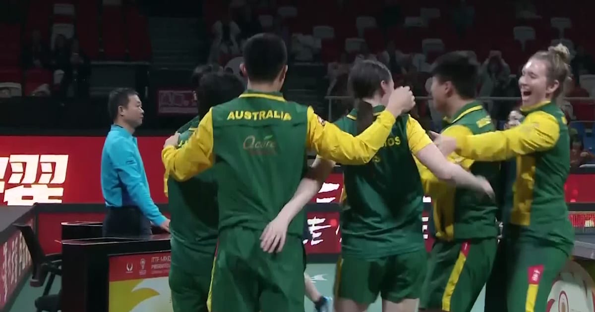 ITTF Mixed Team World Cup 2024 Australia v USA table tennis highlights