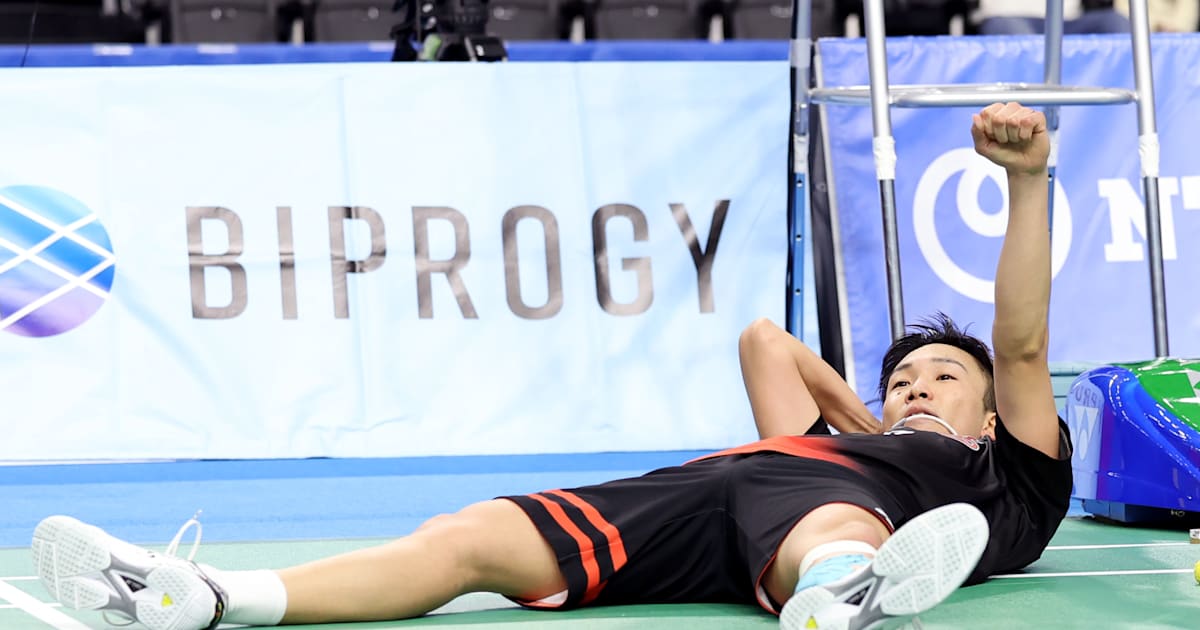 Badminton - BWF Kumamoto Masters Japan 2023: Momota Kento Badminton - BWF Kumamoto Masters Japan 2023: Momota Kento