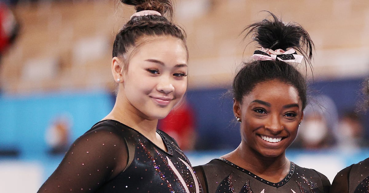 Artistic Gymnastics: Olympic all-around champions Simone Biles, Sunisa ...