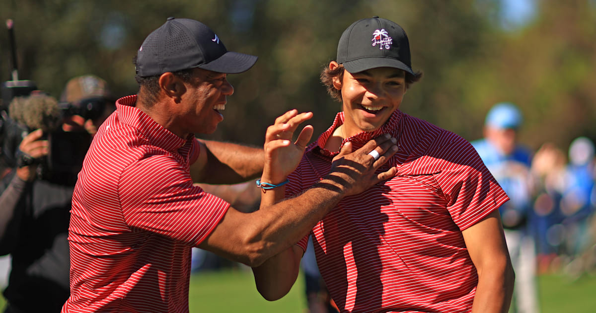 Tiger Woods and son Charlie narrowly miss out on fairytale PNC Championship title Tiger Woods and son Charlie narrowly miss out on fairytale PNC Championship title despite hole-in-one