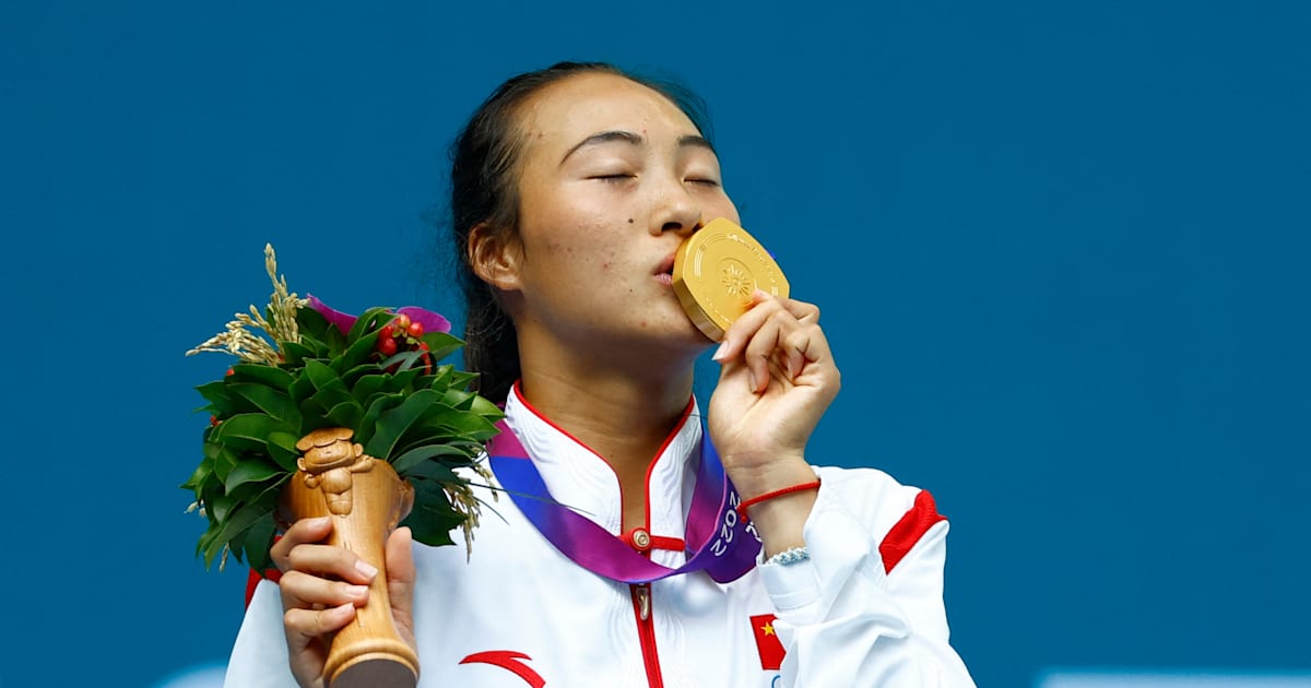 Asian Games 2023 Zheng Qinwen wins women's tennis gold to secure Paris