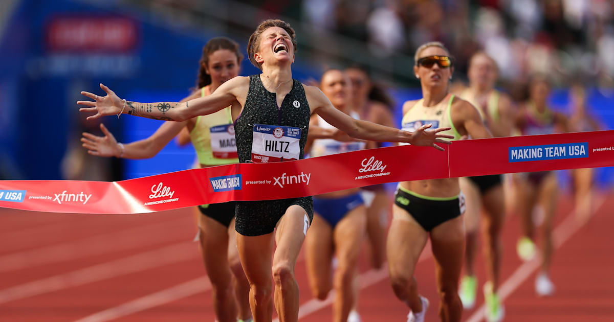 Rai Benjamin wins 400m hurdles in world lead time, Nikki Hiltz sets ...