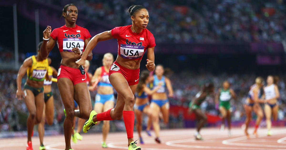 USA Women's 4x100 relay team breaks world record | London 2012 Replays