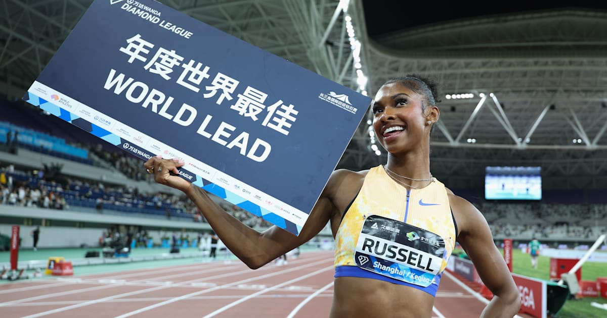 Masai Russell just misses out on women's 100m hurdles world record in Xiamen