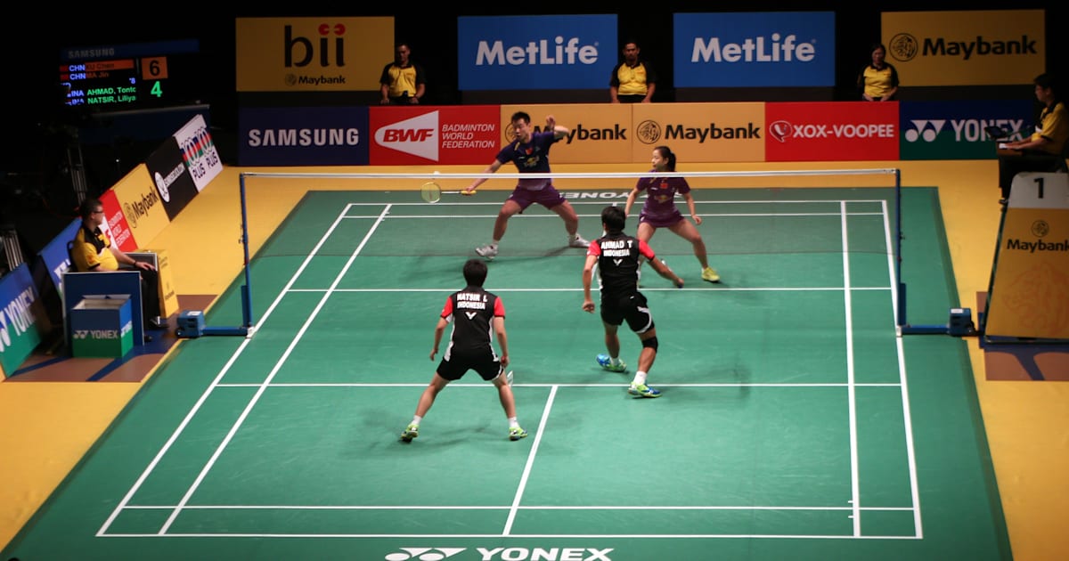 Olympic badminton hot sale court