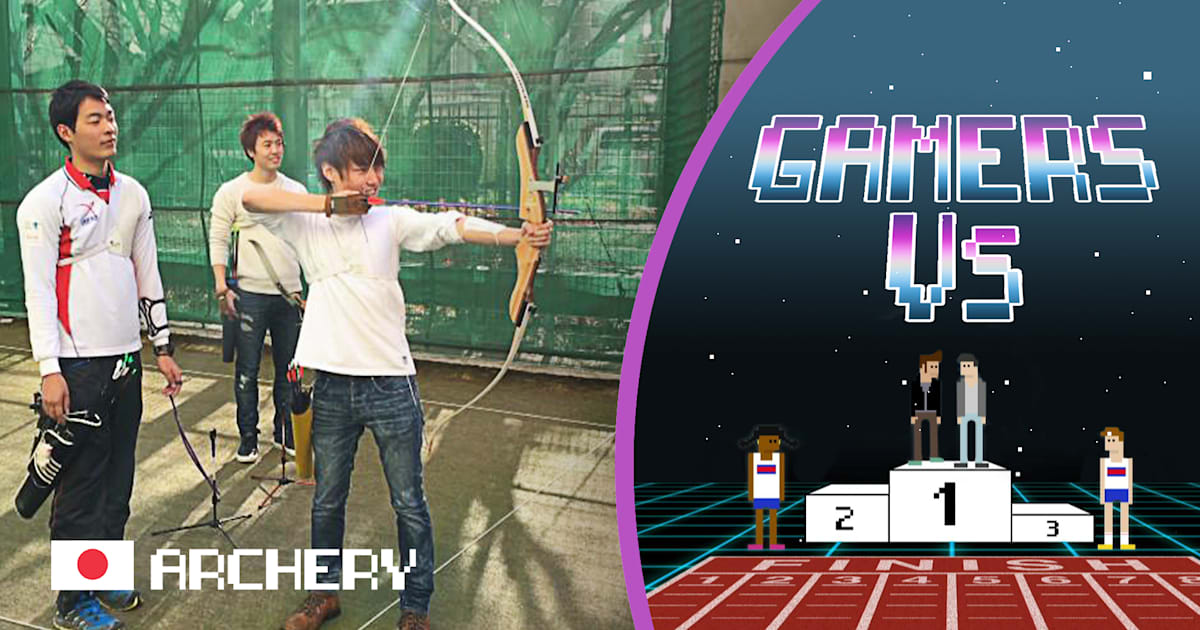 Aki & Masuo test their archery skills at Tokyo national training center