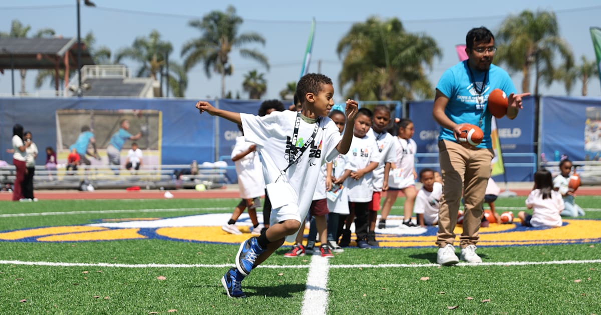 Över 500 000 barn har nåtts av LA28:s ungdomsidrottsprogram PlayLA på bara fem år.