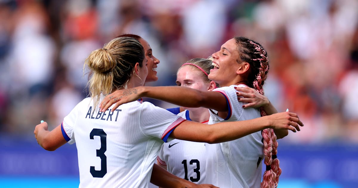 USA vs Brazil, final of the 2024 Olympic Games in Paris in women’s football