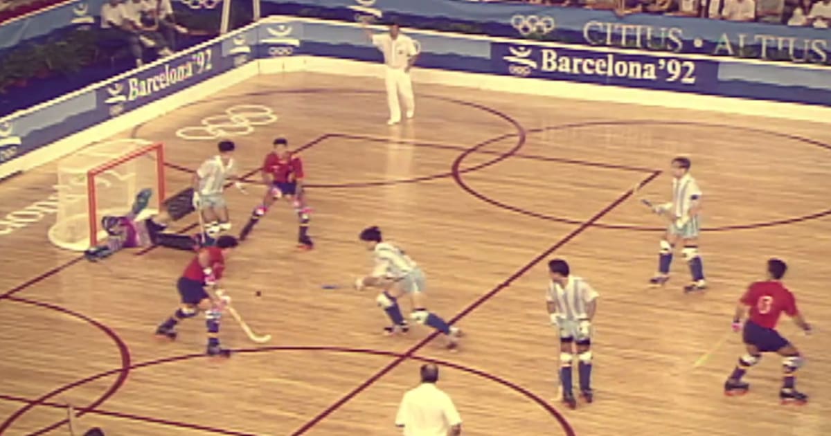 Argentina v Spain Roller Hockey Final Barcelona 1992