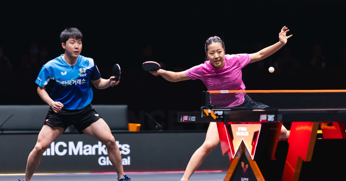 Olympics.com이 전한 WTT 파이널스 혼합복식 우승 관련 이미지