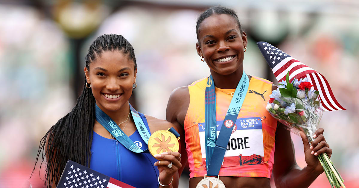 U.S. Olympic Team Trials - track & field: Tara Davis-Woodhall wins long ...