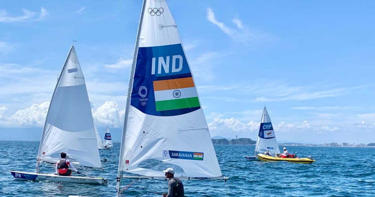 Tokyo 2020 sailing Nethra Kumanan 28th, Vishnu Saravanan 25th after day 2