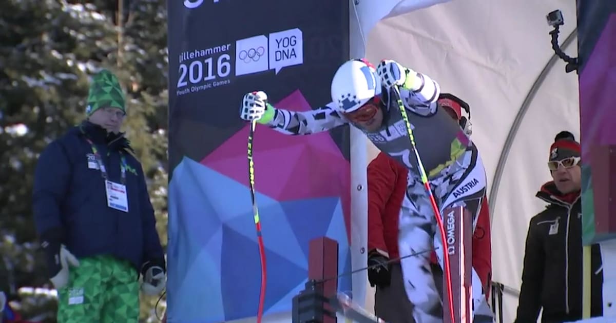 Men's Combined Alpine Skiing Lillehammer 2016 Highlights