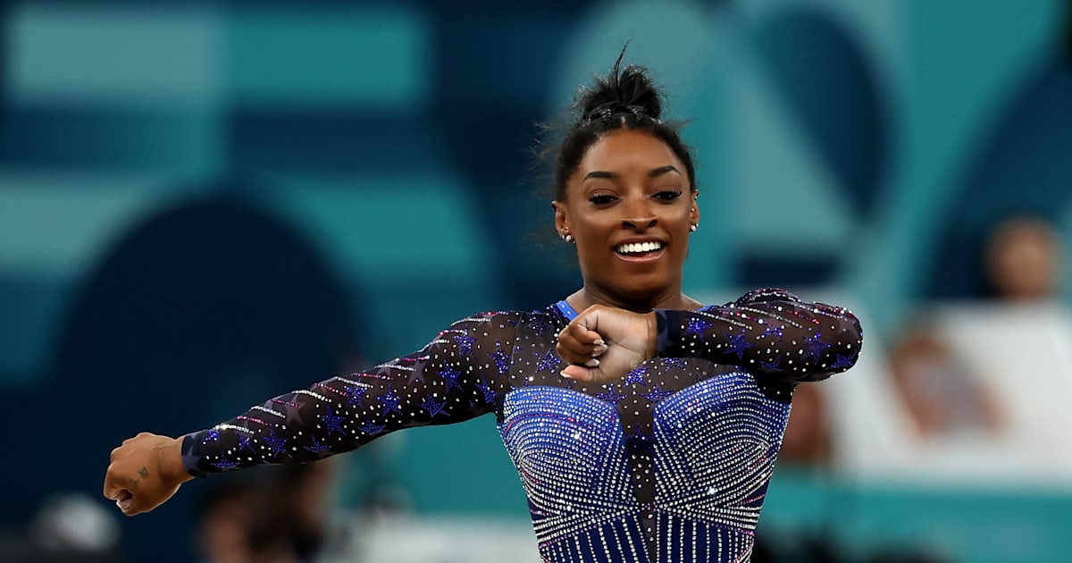 Simone Biles wins second Olympic all-around gold in epic duel