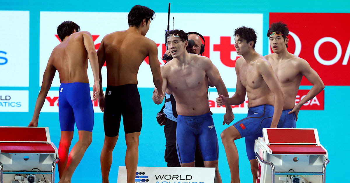 China retains men’s 4x200m freestyle relay title in People’s Republic of China