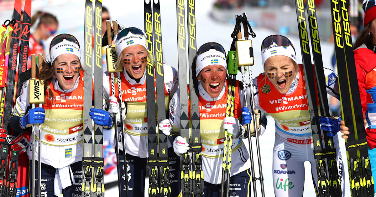 クロスカントリー女子リレー、スウェーデンがノルウェーの5連覇阻止