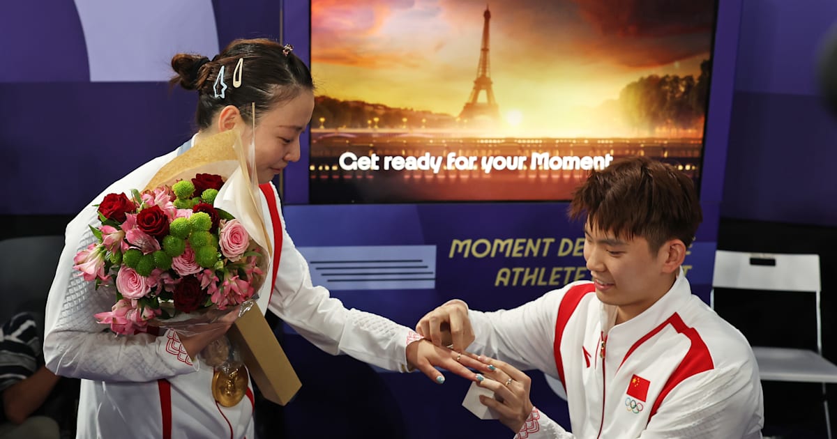 Love takes centre stage: Badminton gold medallist Huang Yaqiong receives surprise marriage proposal at Paris 2024 Olympics