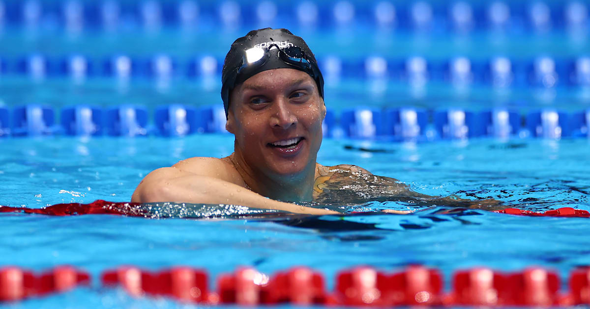 Caeleb Dressel wins 50m free at 2024 U.S. Olympic Trials, Regan Smith ...