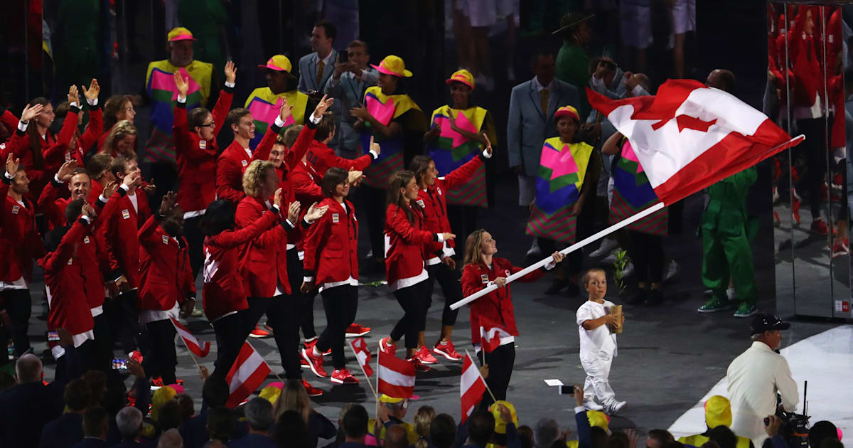 Famous Olympic Gymnastics Flag Bearers