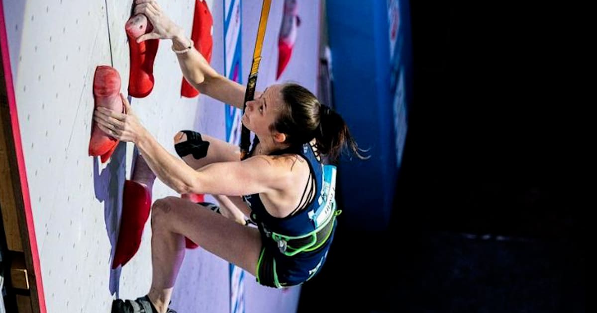 American women's speed climbing record holder Emma Hunt "It is so