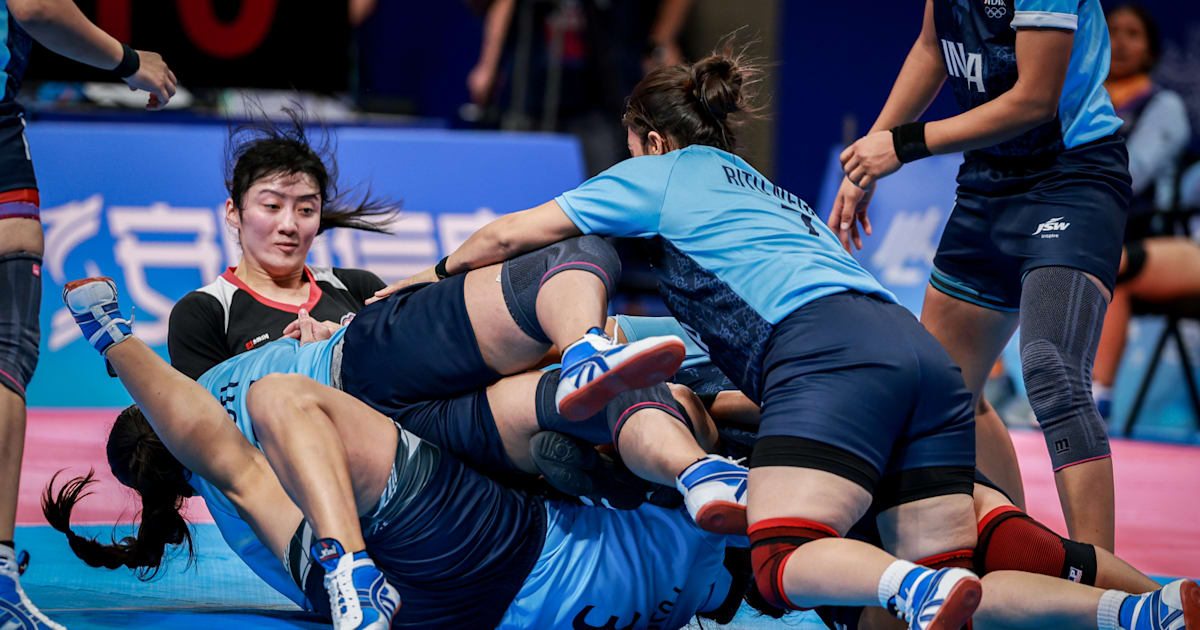 인도 대 대한민국 여자 카바디, 아시안 게임 2023 그룹 1 경기, 점수 및 결과