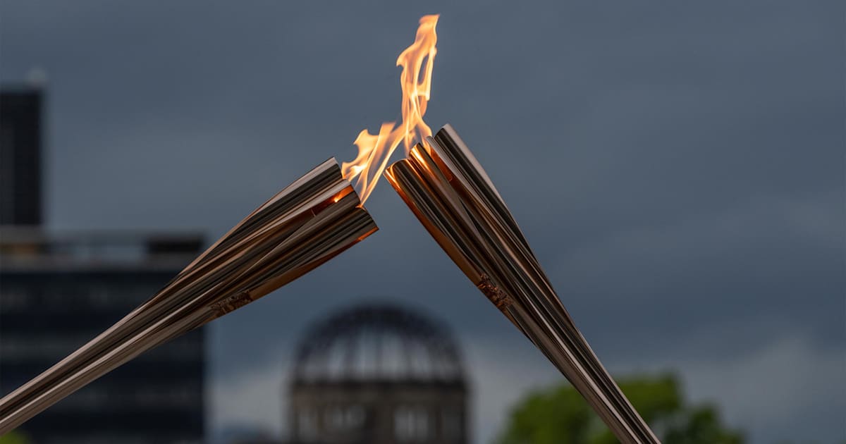 Olympic and Hiroshima Peace Flames United for Peace Olympic News