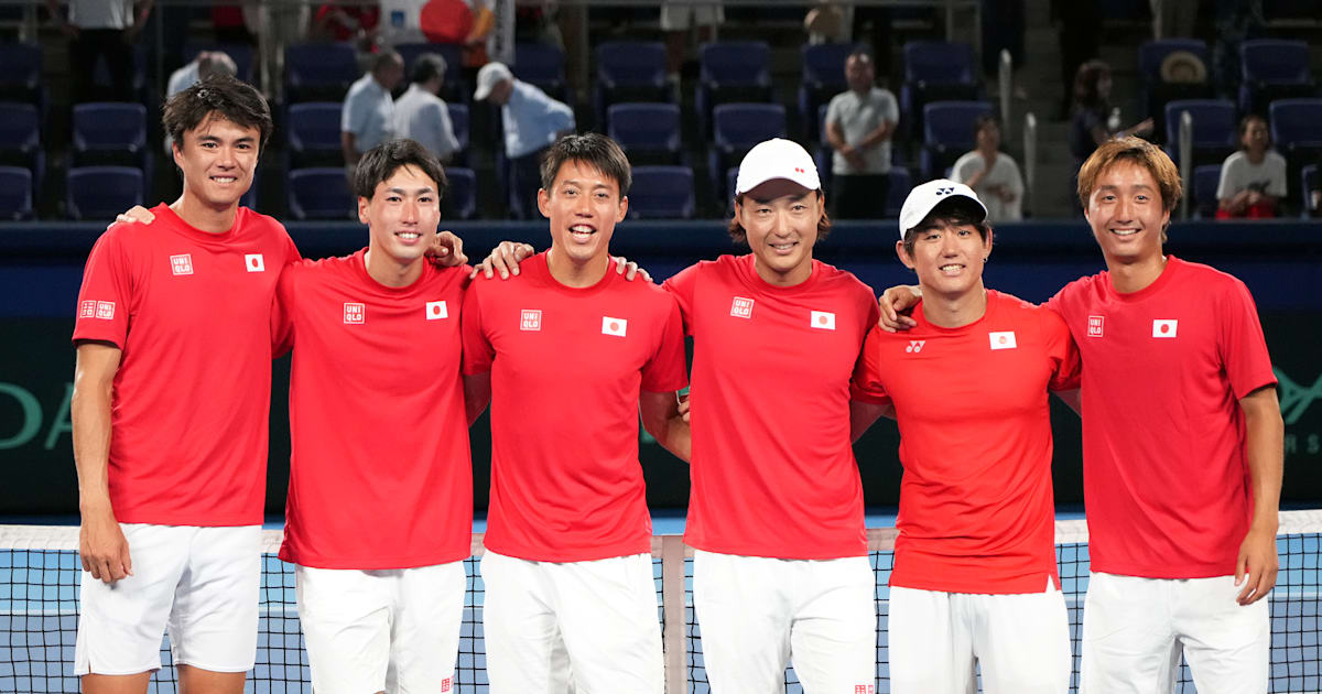 日本、コロンビアを下してファイナル予選進出｜テニス国別対抗戦