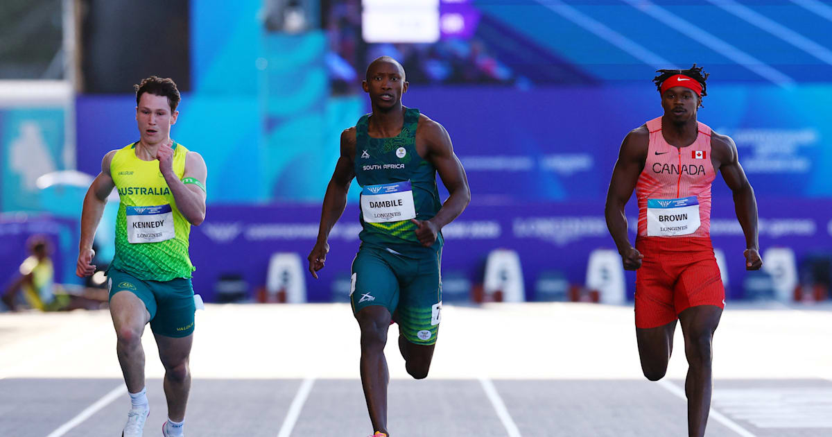 Glasgow 2026 Commonwealth Games: Zharnel Hughes crashes out of 200m as Sinesipho Dambile leads qualifiers
