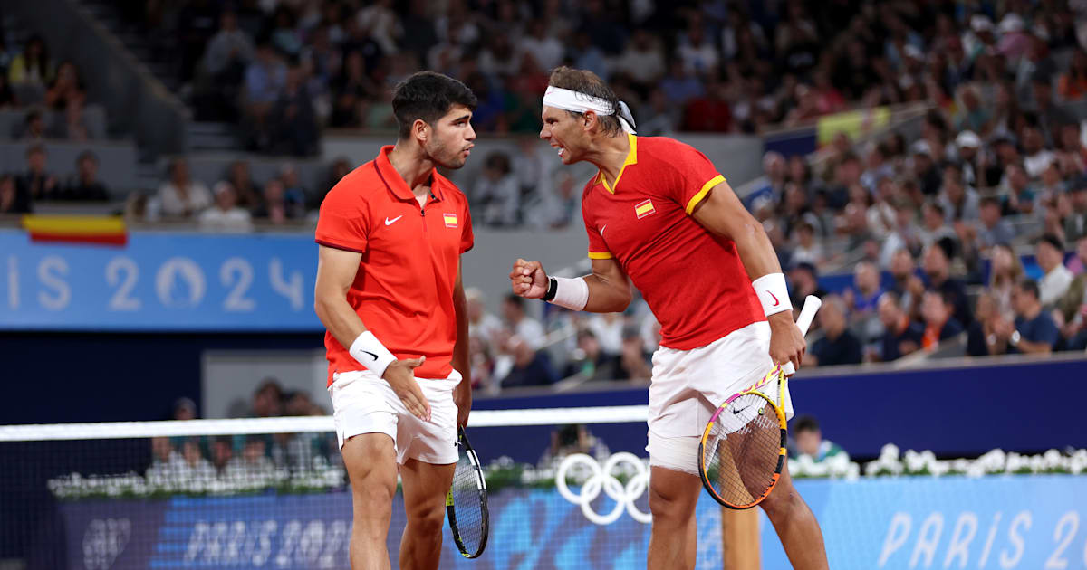 Paris 2024 Olympics: Promising start for Spain’s ‘Nadalcaraz’ as Rafael Nadal and Carlos Alcaraz win doubles opener