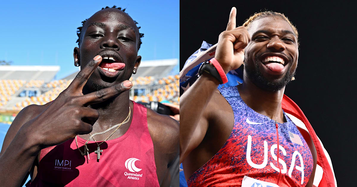 Gout Gout trains with Noah Lyles ahead of 150m showdown in Ostrava