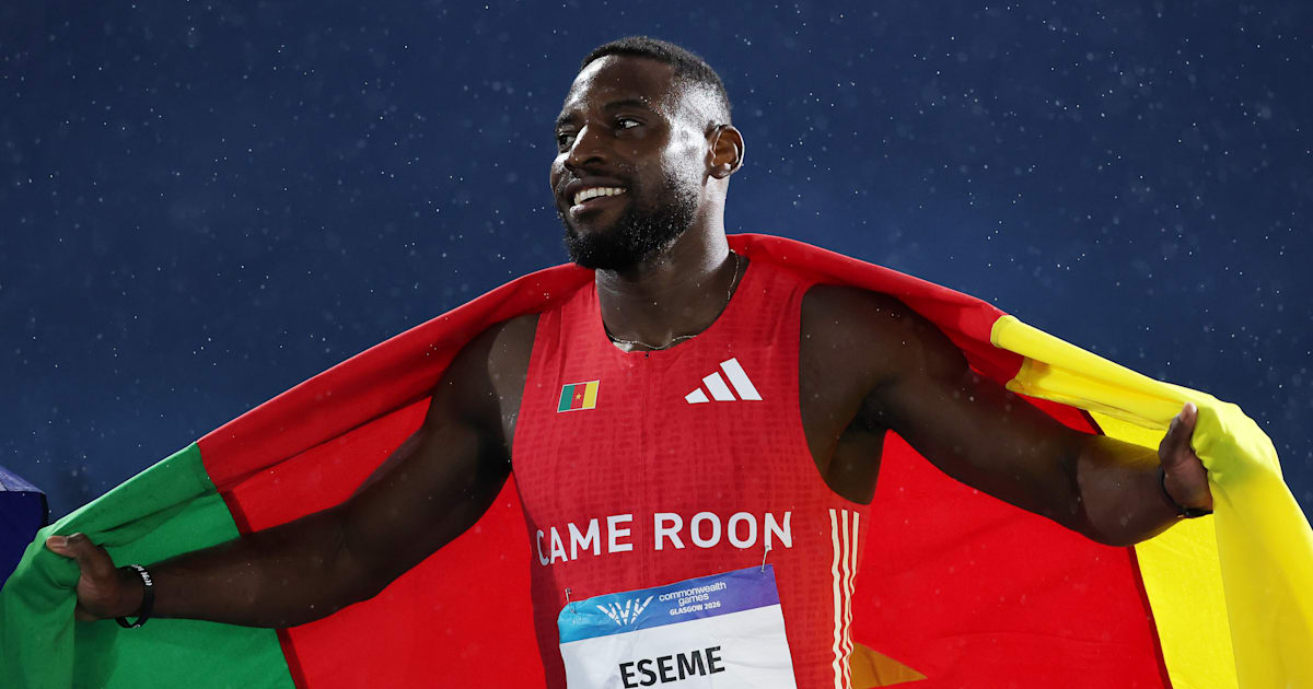 Commonwealth Games 2026: Emmanuel Eseme, the men's 100m champion, qualifies for 200m semi-finals