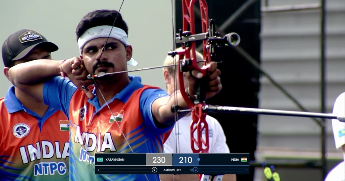 India settle for silver in men’s compound team | Asian Archery ...