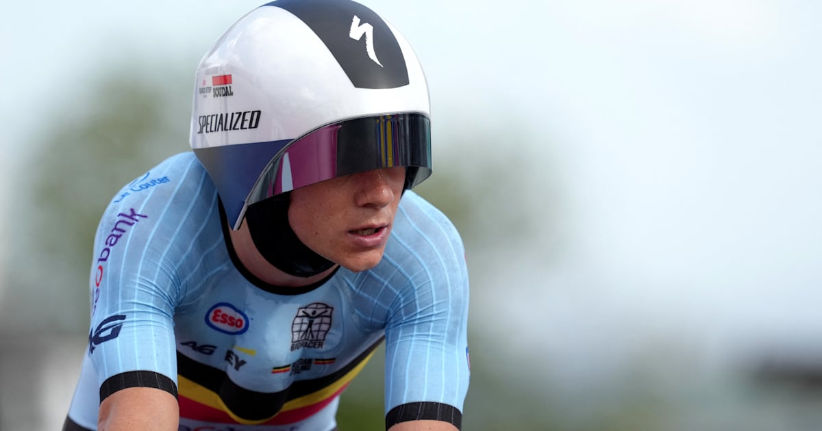 UCI Cycling World Championships 2023 Remco Evenepoel wins men's time