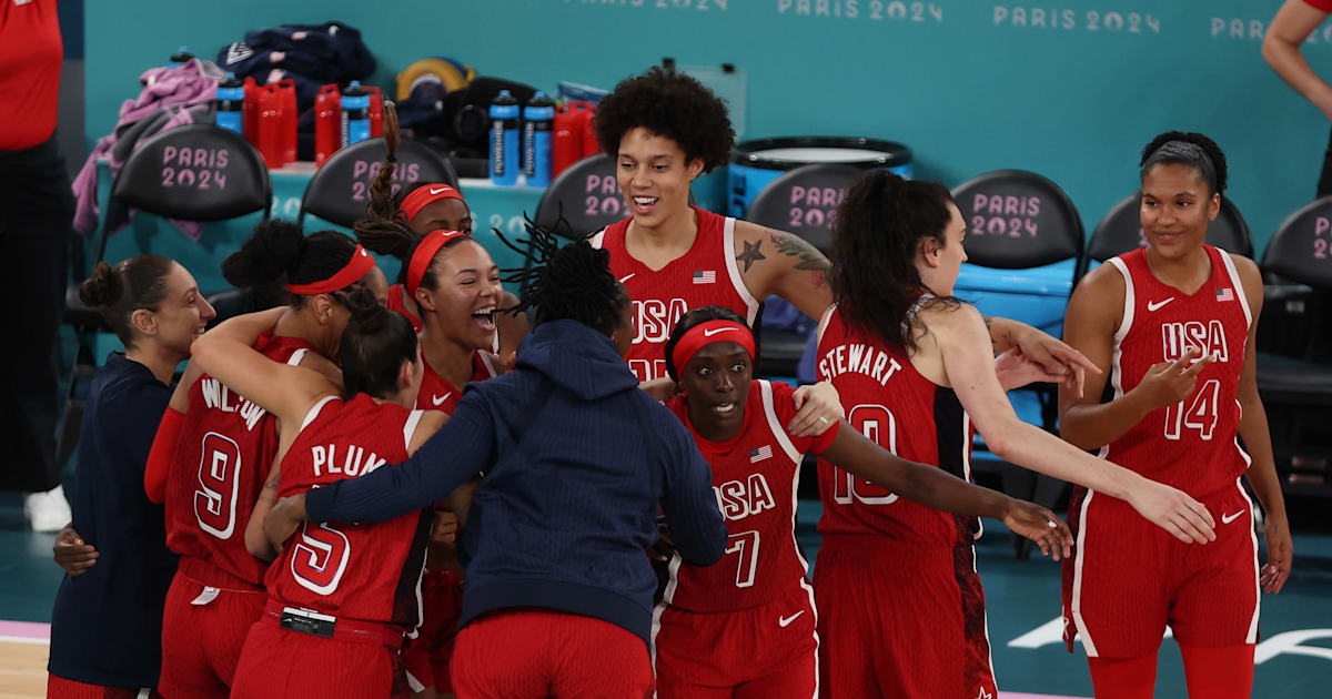 France v Team USA Paris 2024 women’s basketball final in pictures