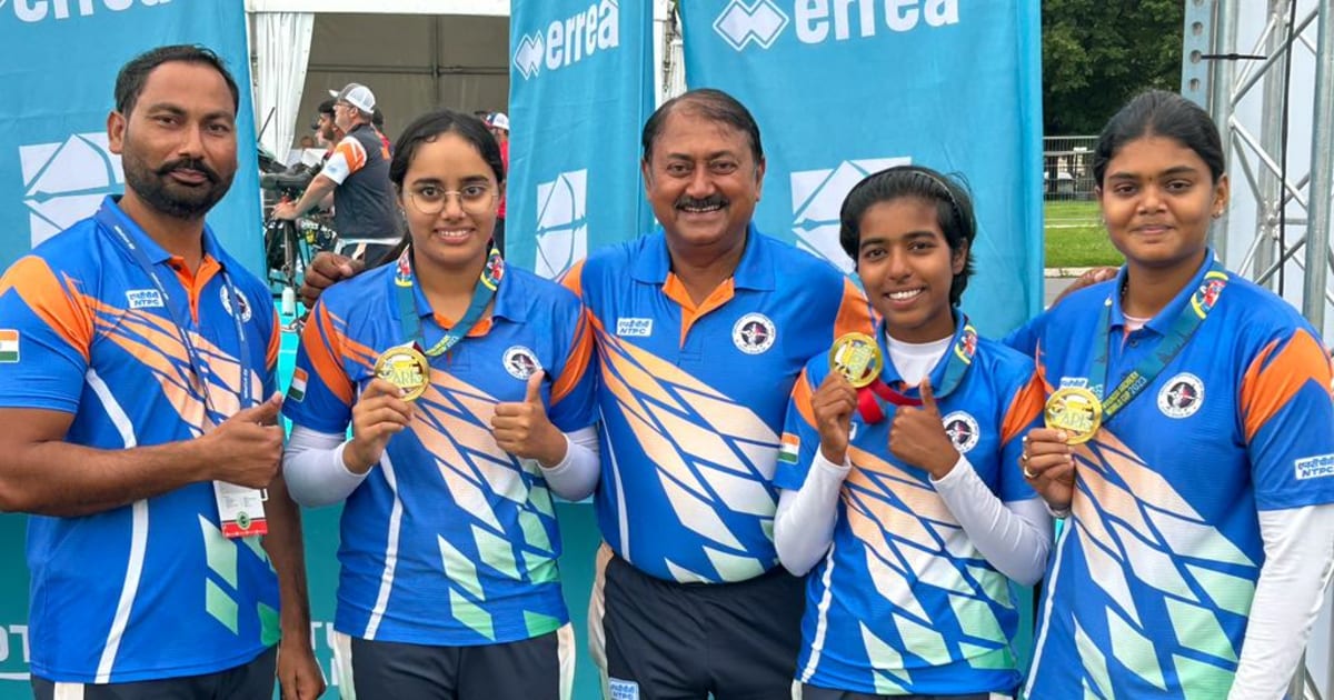 Archery World Cup 2023 Paris: Indian compound teams win gold medals