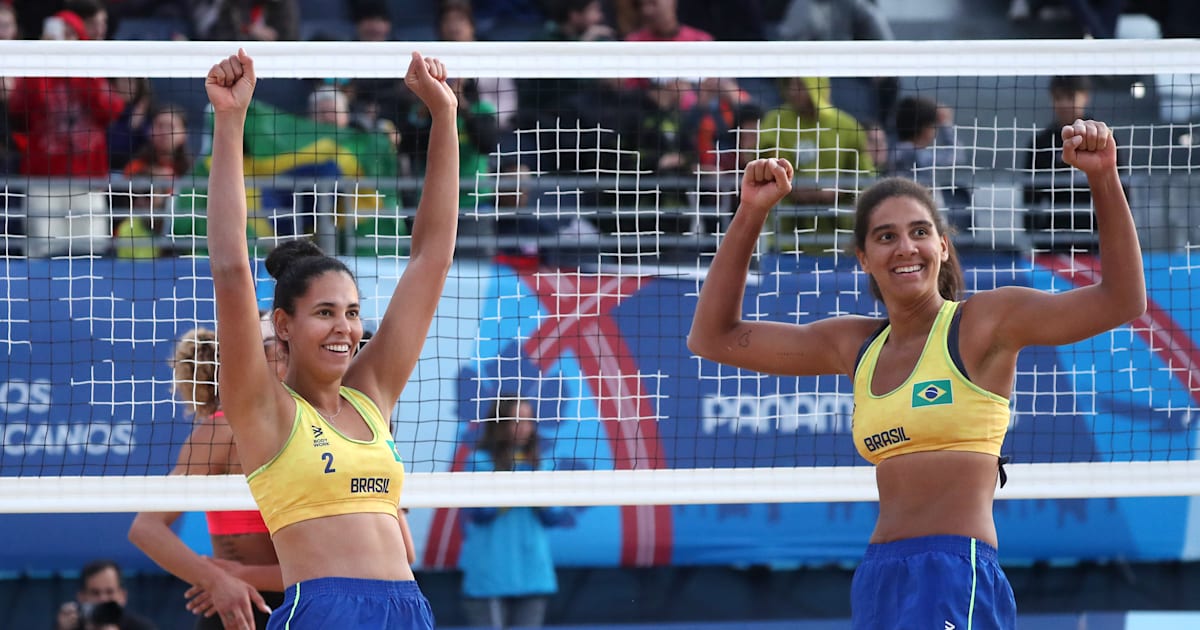 Ana Patrícia/Duda and André/Goerge exit the World Cup by winning gold in beach volleyball at the 2023 Pan
