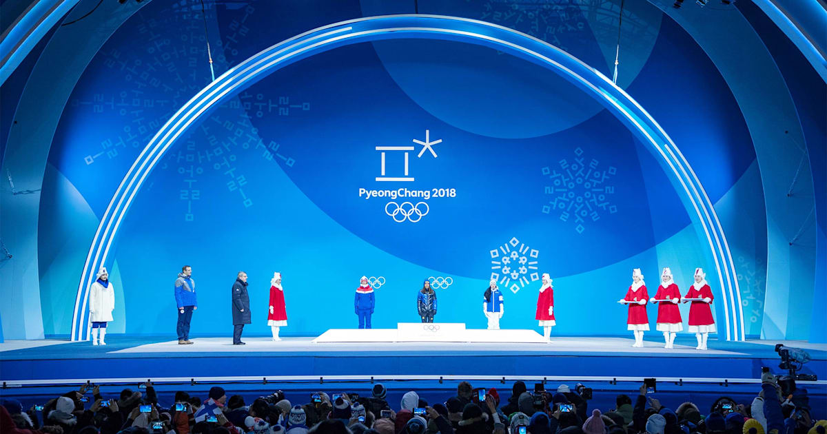 IOC President Presents First Gold Of PyeongChang 2018 At Medals Plaza ...