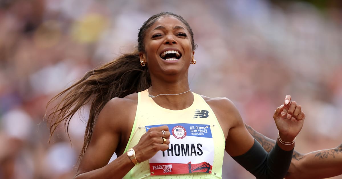 Gabby Thomas wins 200m title at US Olympic team qualifier as Sha'Carri Richardson falls short in second event