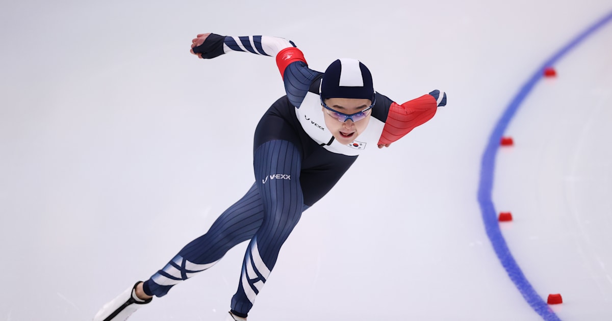 올림픽 공식 홈페이지에 소개된 김민선 관련 프리뷰 이미지