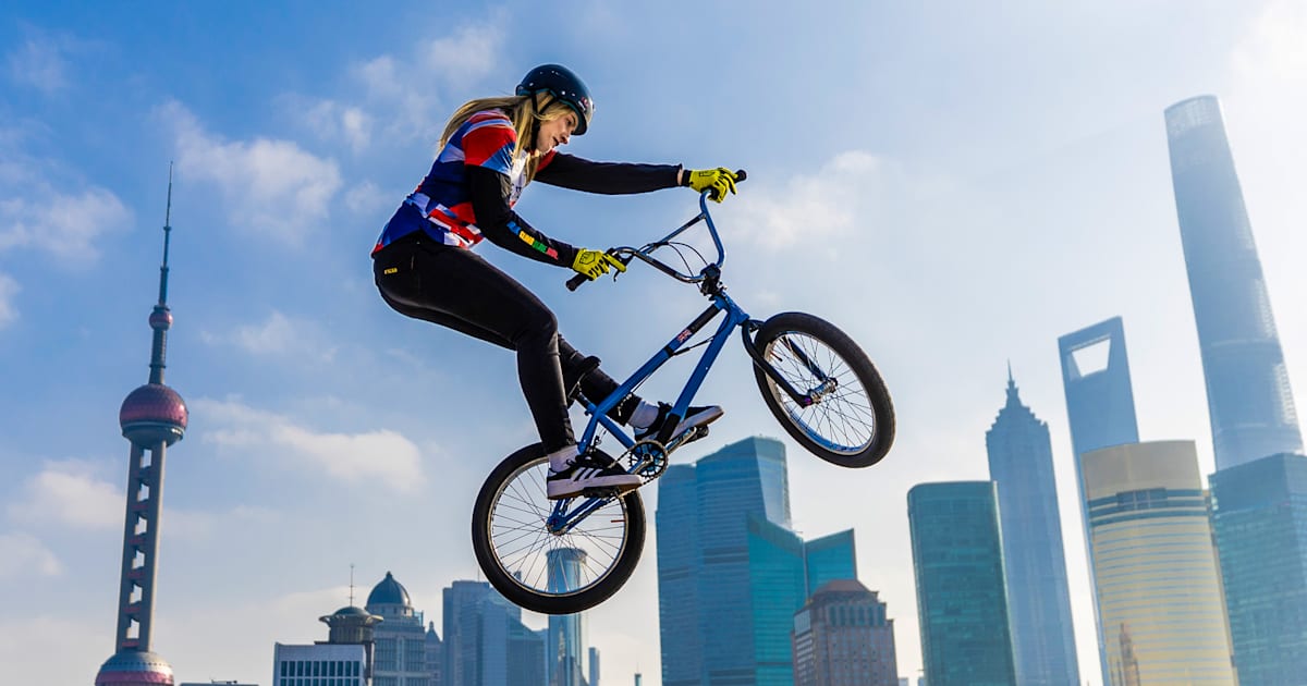 Charlotte Worthington, campeã de BMX Freestyle, está animada para a Série de Classificação Olímpica em Xangai, onde uma vaga para Paris 2024 está em jogo