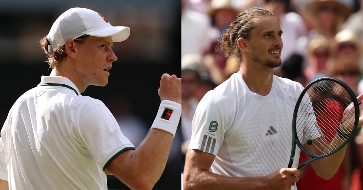 Wimbledon 2026: Jannik Sinner and Alexander Zverev set up 15th career meeting in men’s final - schedule, head-to-head and how to watch