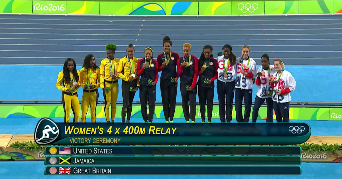 Sixth Gold In Womens 4x400 Relay For The Usa 