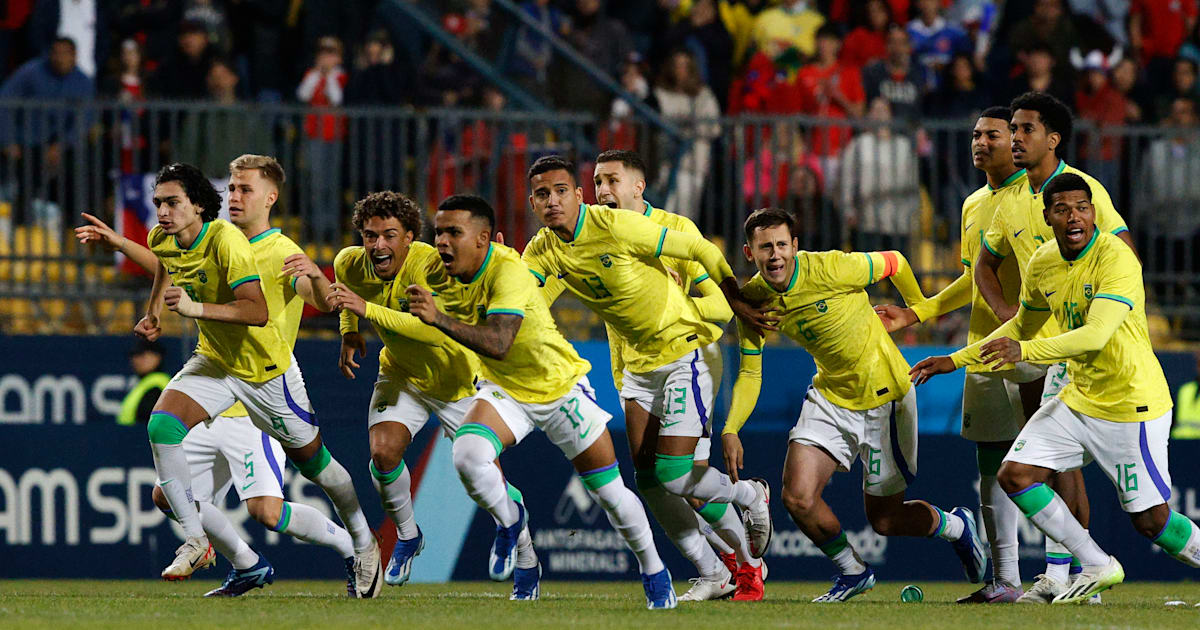 Brasil gana el fútbol masculino en los penales ante una multitud chilena devastada