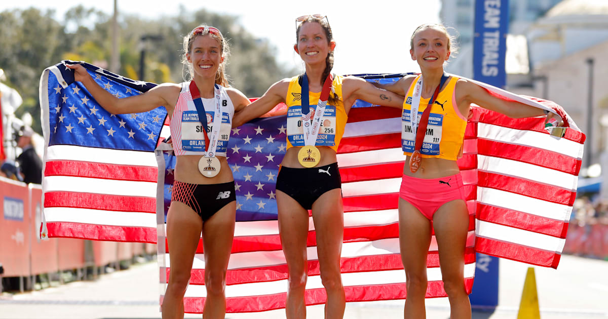 2024 U.S. Olympic marathon trials Conner Mantz and Fiona O'Keeffe race