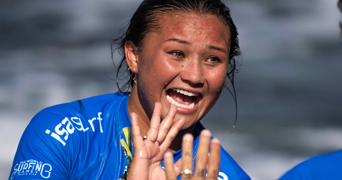 Sky Brown keeps Paris 2024 surfing qualification hopes alive with