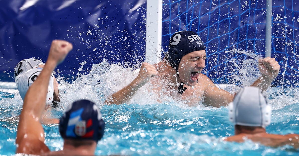 Serbia defend Olympic water polo title