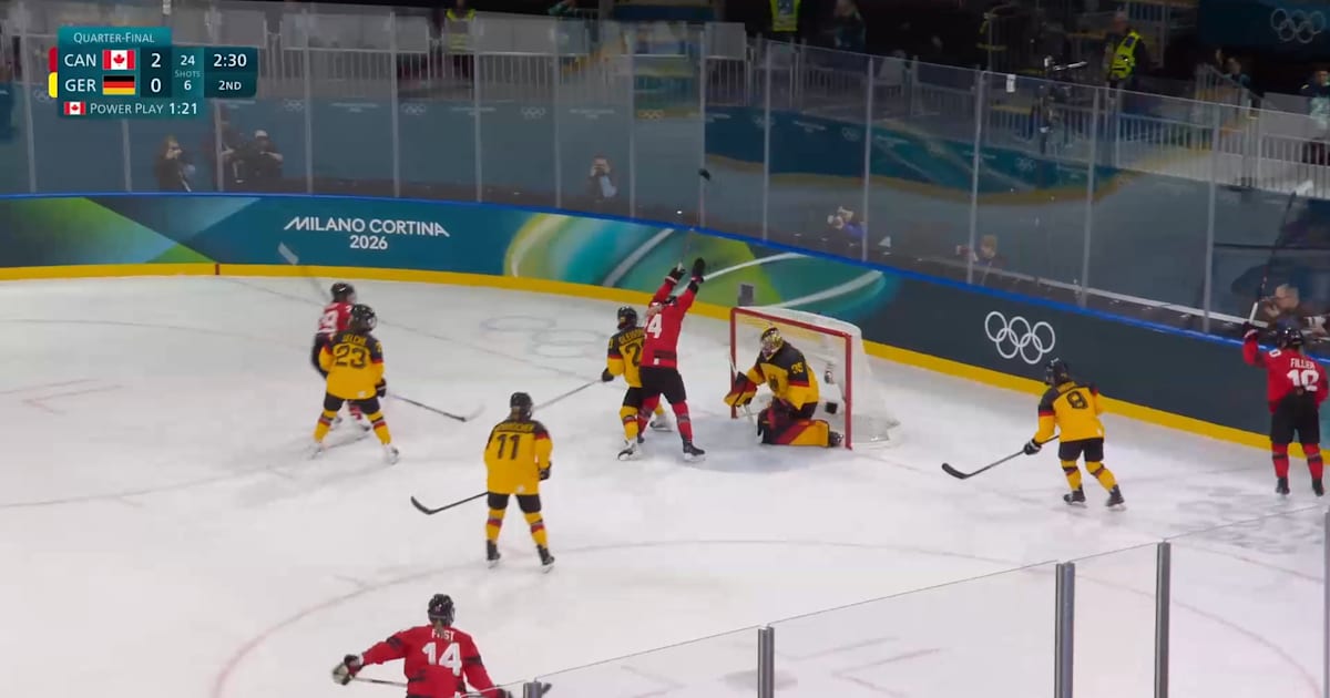 Canada captain Poulin seals quarter-final win over Germany | Milano ...