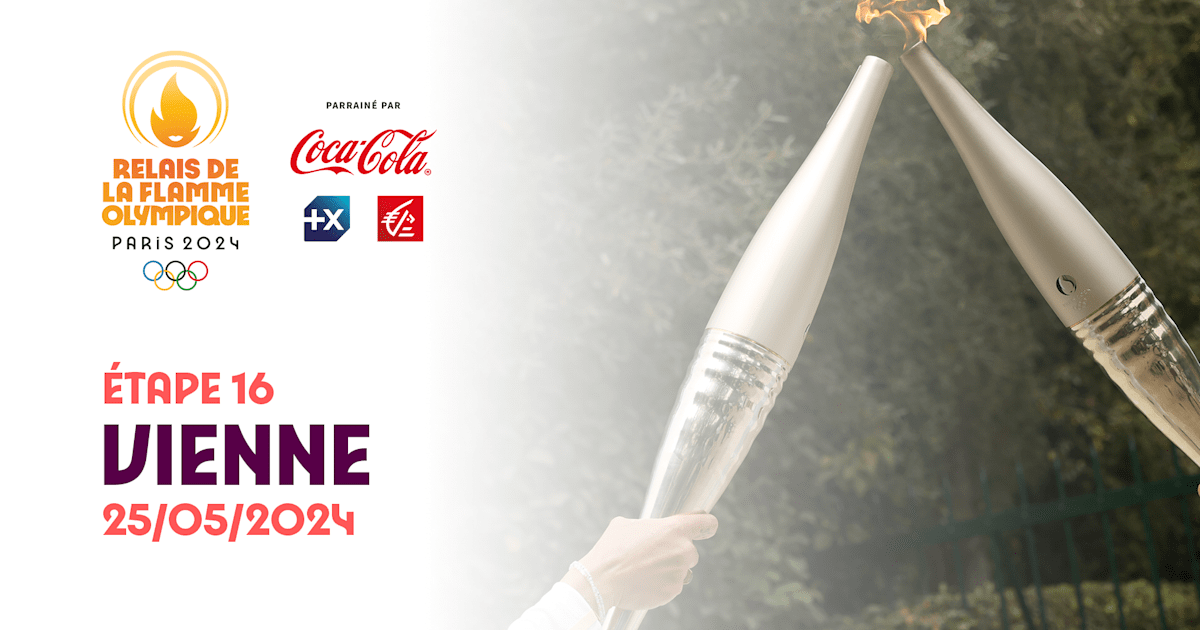 Olympic Torch Relay Stage 16 Vienne Olympic Games Paris 2024